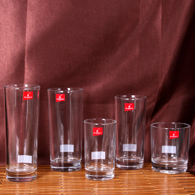 Lizun straight water cups, juice cups, beverage cups, milk cups, beer mugs and glass cups wholesale with logo printing full figure