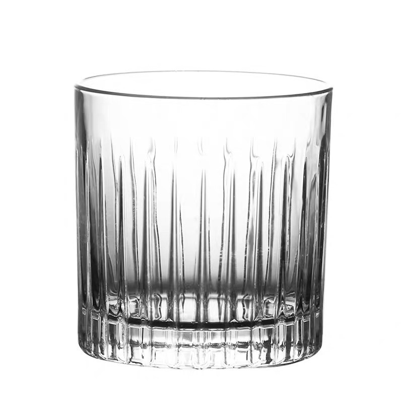 Japanese striped whisky cups, classic cocktail cups for bars, vintage spirits cups, glass spirits cups Item Picture