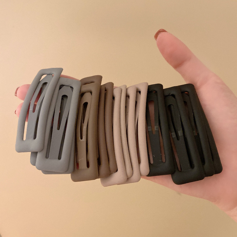 Basic style! Frosted hair clips for women, side bangs for broken hair at the back of the head, hair clips, bb clips, women's hair accessories full figure