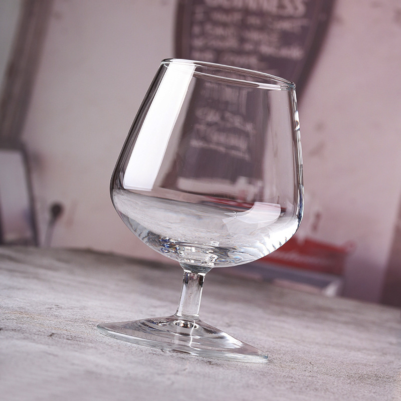 Green apple transparent glass brandy glass, craft beer glass, foreign wine glass, glass glass wholesale with logo printing Specification drawing