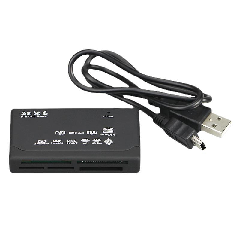 Cross-border USB2.0 high-speed SD card TF reader MS computer six-in-one M2 multi-functional XD card reader CF wholesale Item Picture
