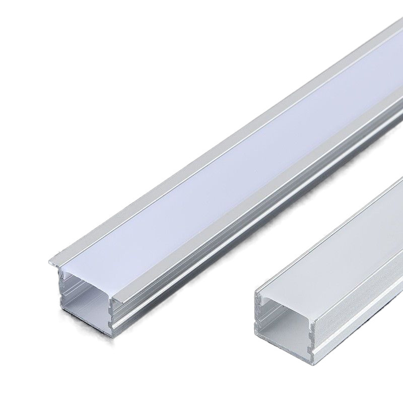 LED linear lights, embedded line lights, surface-mounted and recessed living room aluminum alloy U-shaped light grooves, ceiling double eyelid wholesale Item Picture