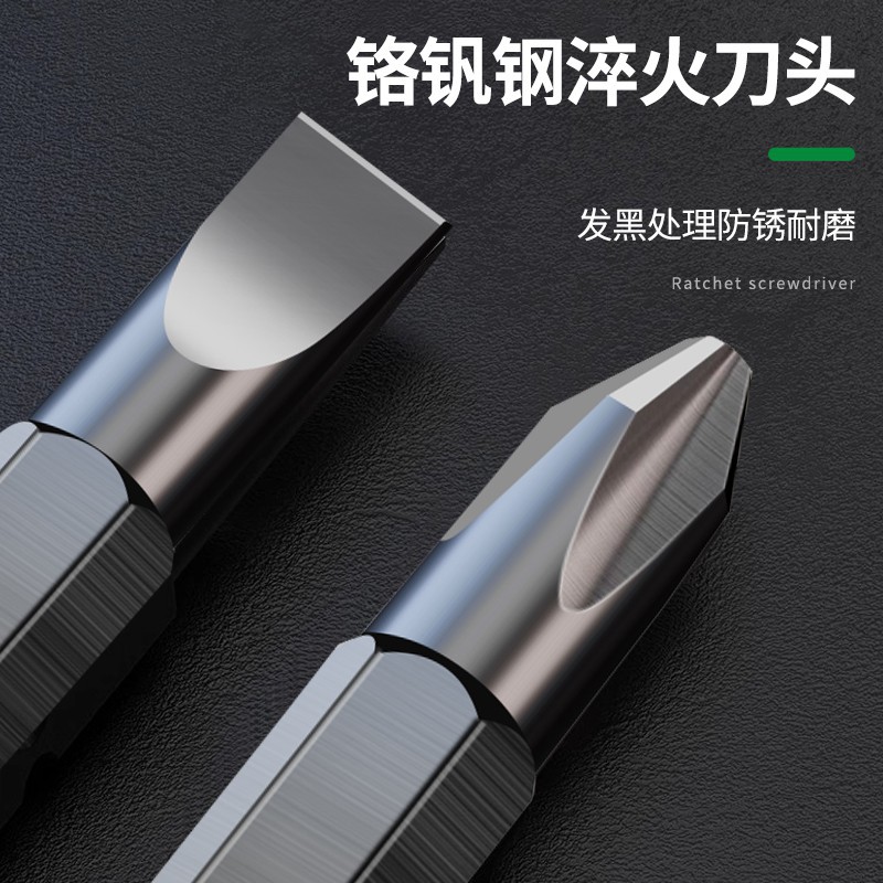 T-type ratchet screwdriver, cross-head double-head multi-functional dual-purpose strong magnetic tool screwdriver, household plum blossom repair Application Scenario