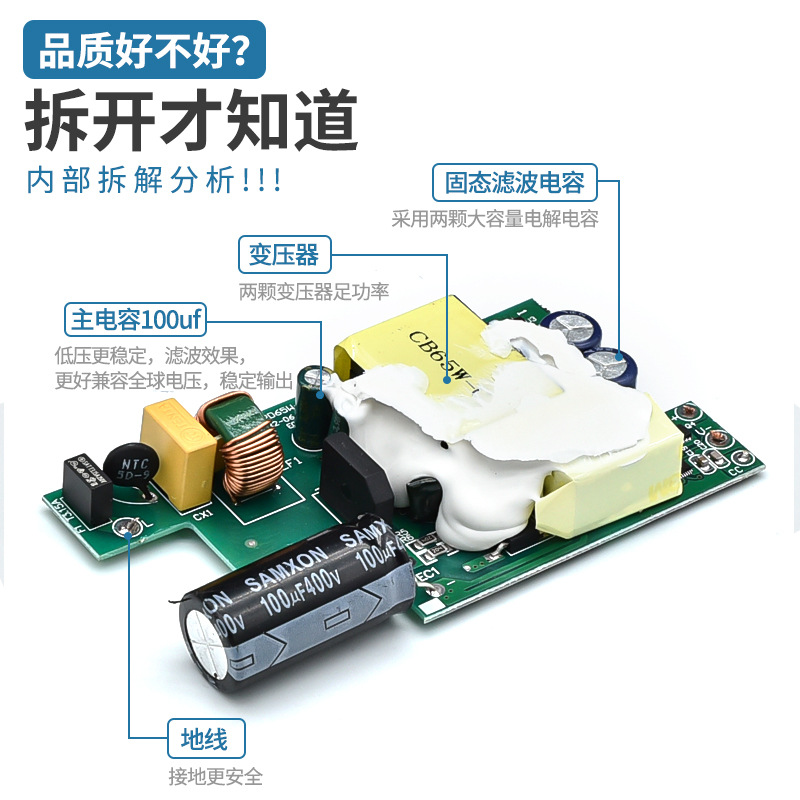 Compatible with 65w Dell laptop charger 20V3.25A laptop adapter type-c fast charging details Picture
