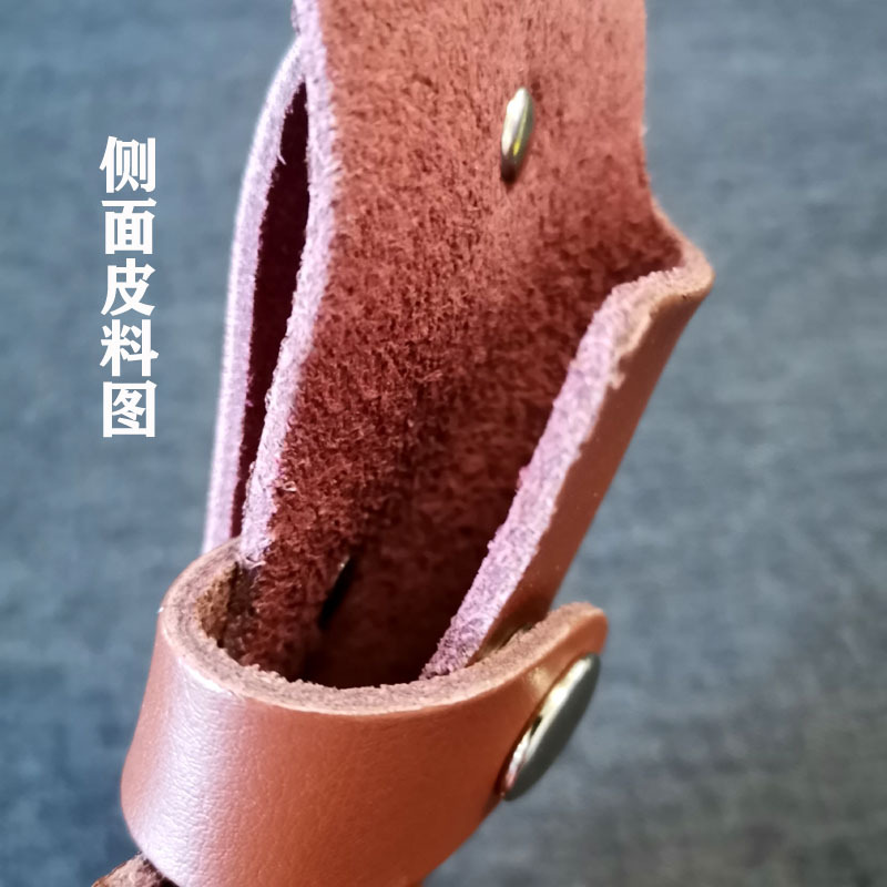 Leather knife covers, cowhide knife covers, universal outdoor self-defense knife sheaths, anti-cut leather knife covers, knife boots with belt buckles, knife pants Item Picture