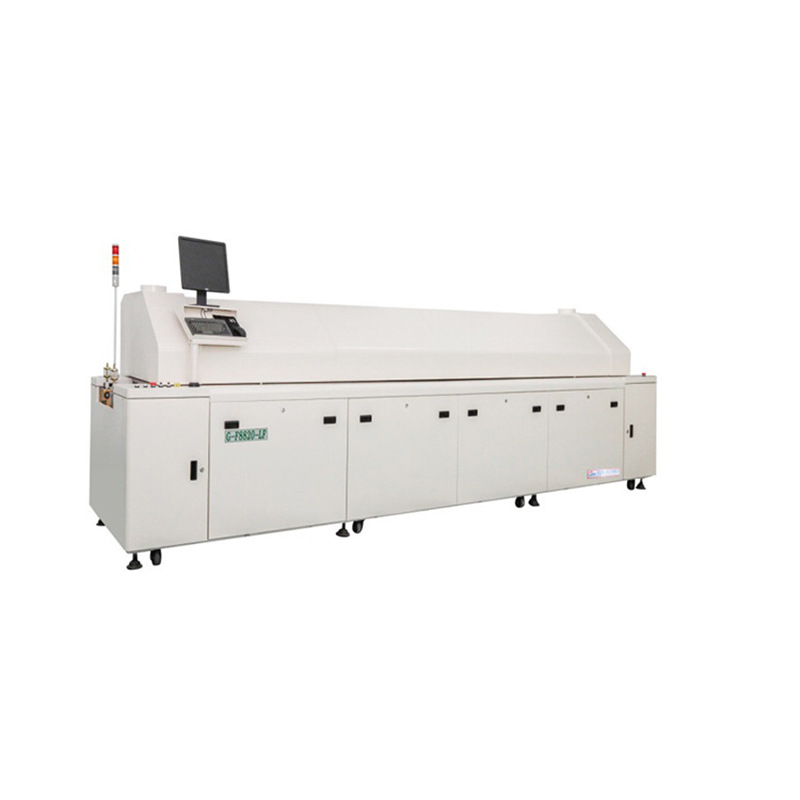 Full hot air circulation medium-sized Reflow Oven, high-capacity eight-zone reflow oven for PCB surface mount soldering Specification drawing
