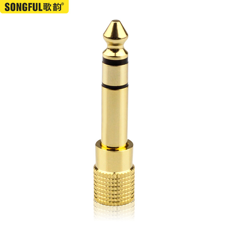 Geyun 6.5 to 3.5 adapter, 6.5mm to 3.5mm male-to-female plug headphone microphone audio adapter Item Picture