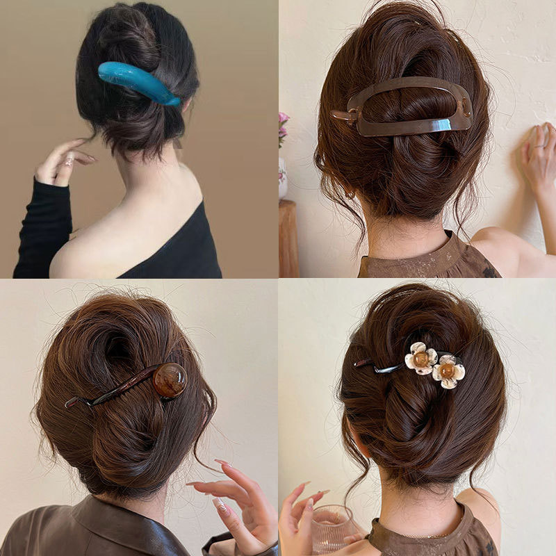Banana clip, high ponytail hair clip, hair accessory, Korean simple and elegant hair clip, women's back head updo, high-end shark clip details Picture