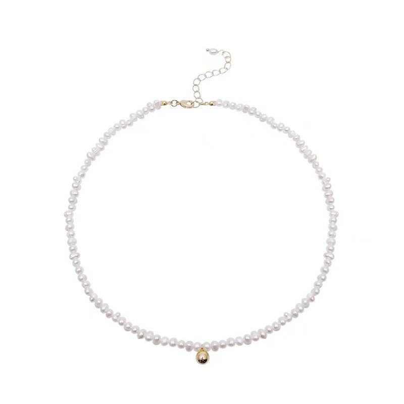 Baroque necklace, pearl bell, fashionable, light luxury, niche necklace, collarbone chain, Internet celebrity, 2023 new style for women Item Picture