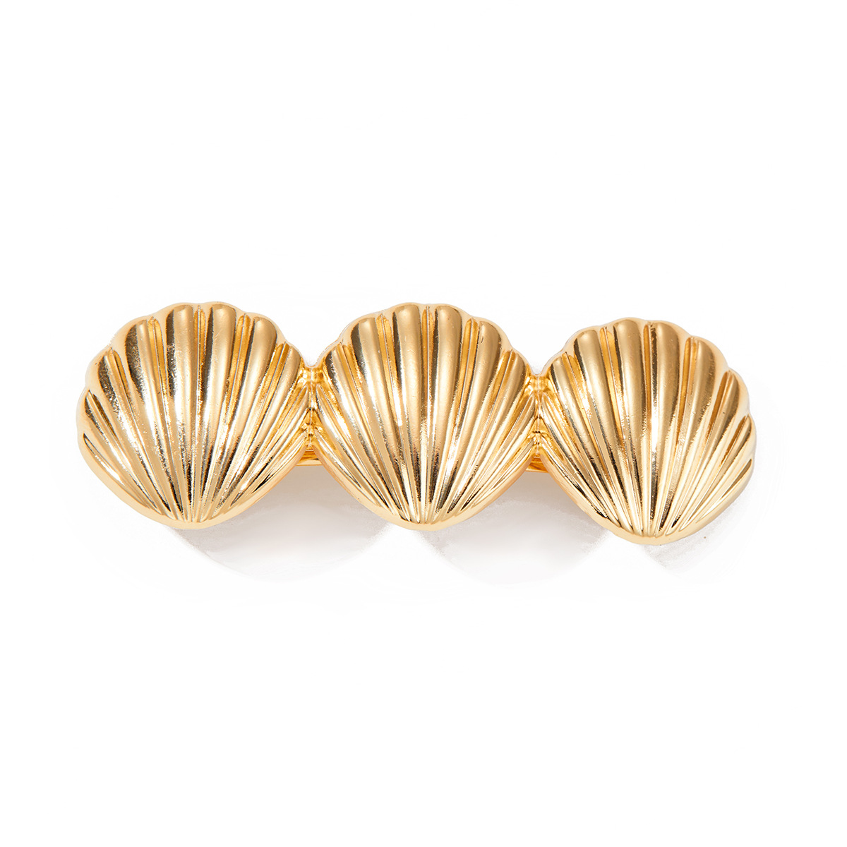 European and American cross-border accessories, ocean style geometric alloy spring clip, back of the head ponytail braided hair accessory, versatile hair clip Item Picture