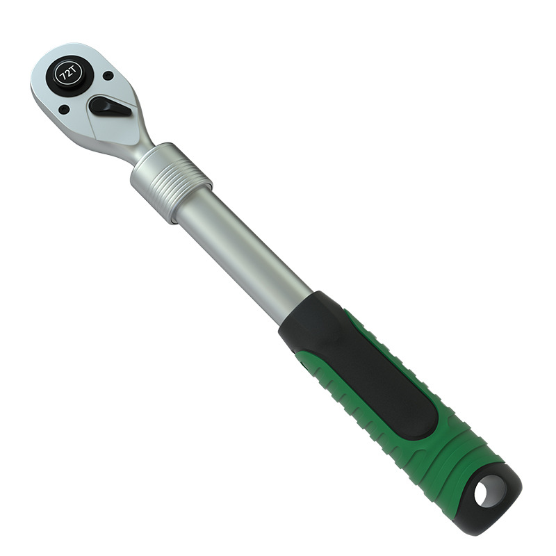 Industrial-grade Dafei labor-saving ratchet wrench 72-tooth telescopic extended straight handle small medium Dafei socket quick ratchet wrench Item Picture