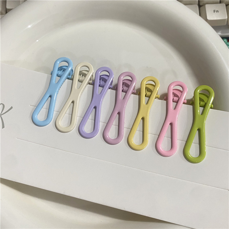 Baked paint figure-eight clip, children's hair clip, candy-colored diy hair clip, cute wholesale, bangs clip, side clip, children's hair accessory full figure