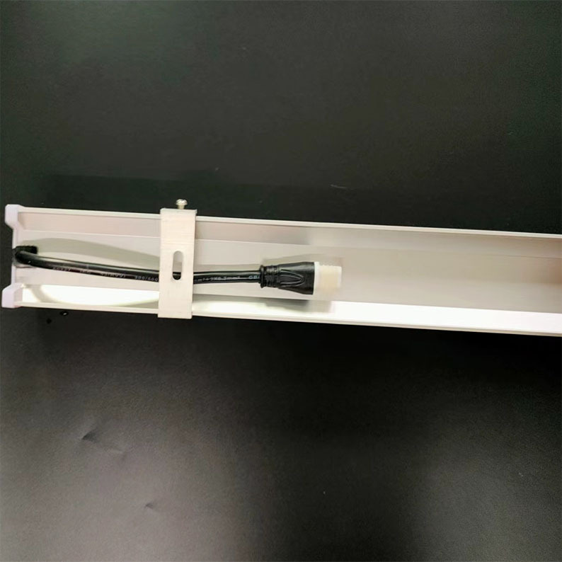 A seven-color light-changing animation effect, building lighting, architectural design, edge guardrail, external control, 8-section night economy display Specification drawing