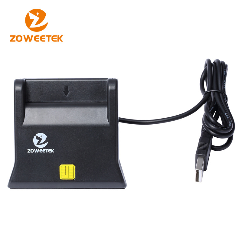Zoweetek chip CAC Smart Card Reader for bank tax filing Application Scenario