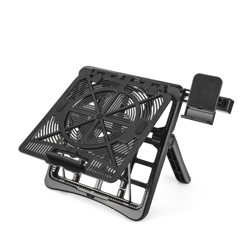 Wholesale of multi-functional notebook computer stand, desktop office upright height-increasing radiator, folding storage plastic rack Item Picture