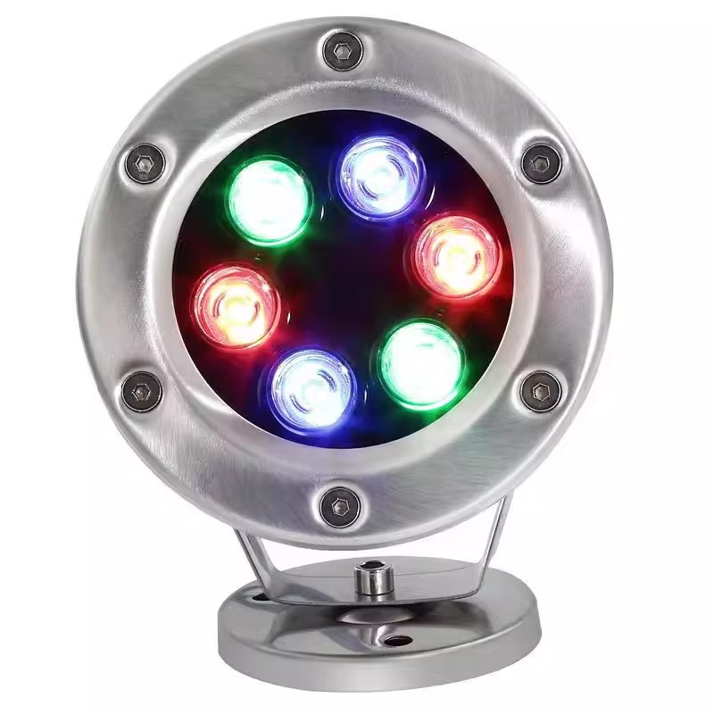 Underwater lights 12V, 24V low-voltage swimming pool lights, fountain lights, seven-color water feature spotlights, fish ponds, rockeries, cross-border supply lighting fixtures Item Picture