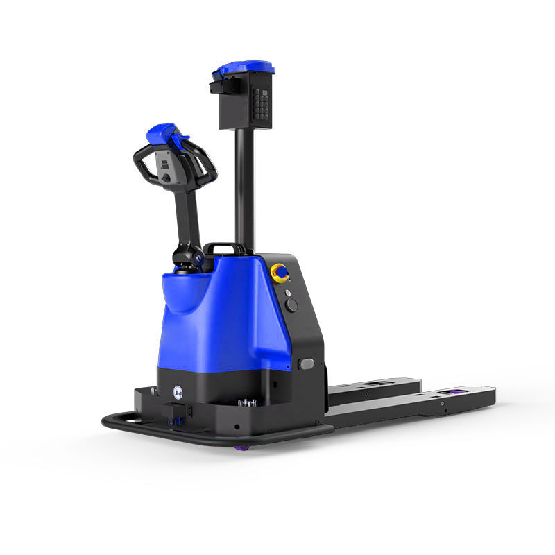 AGV intelligent material handling trolley, pedestrian automatic unmanned material handling vehicle, forklift robot, electric automated warehousing Specification drawing