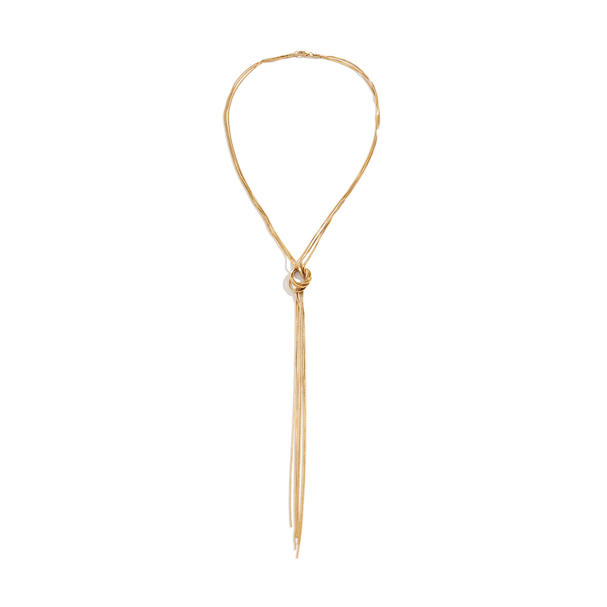 European and American cross-border jewelry, Meila high-end long chain necklace, unique and niche tassel chain, collarbone chain Item Picture