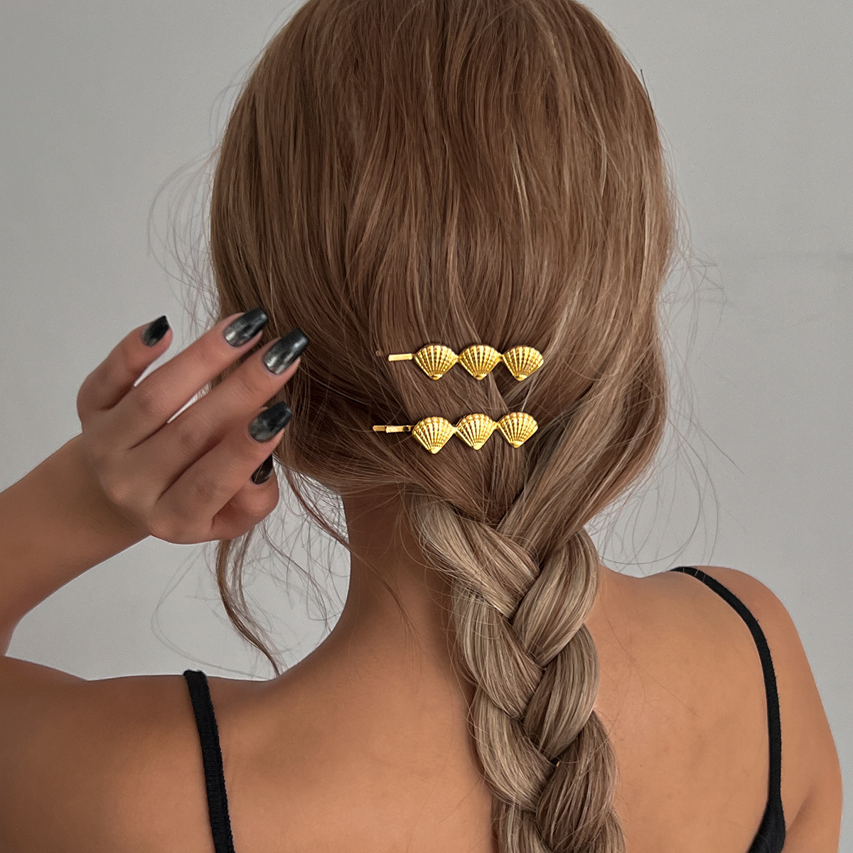 Xiyin's best-selling hair accessories, stylish European and American cross-border headwear, hair clips, shell starfish, ocean vacation style hair clips wholesale details Picture