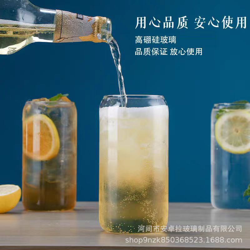 Customized cola cups, milk tea juice coffee cups, aluminum cans, water cups, glass cups, cold drink straw cups with transparent LIDS Application Scenario