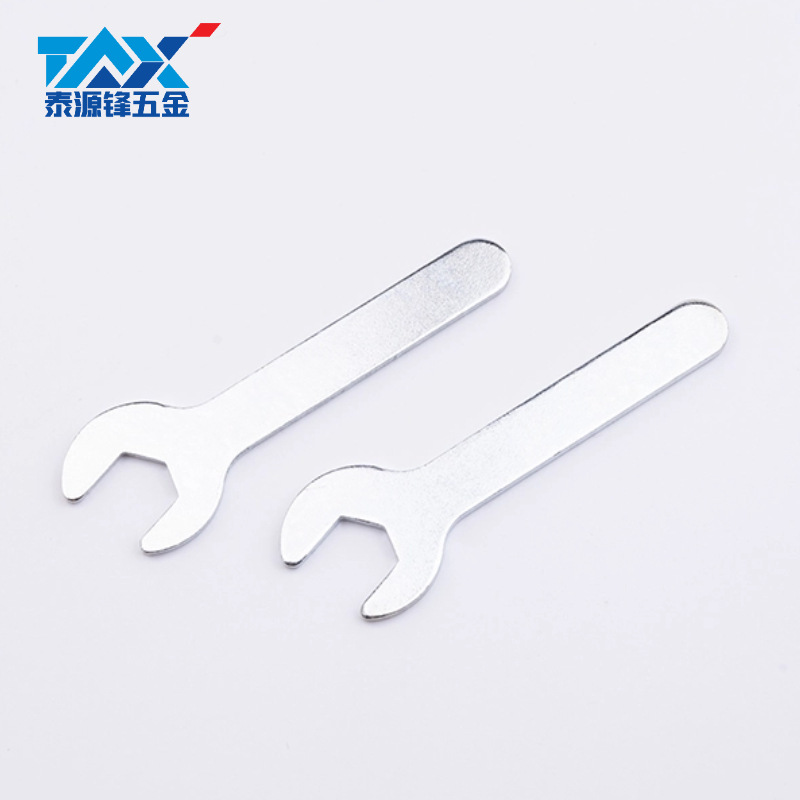 Wholesale furniture cabinet iron sheet galvanized open-end wrench, disposable simple single-head M10 open-end wrench tool Item Picture