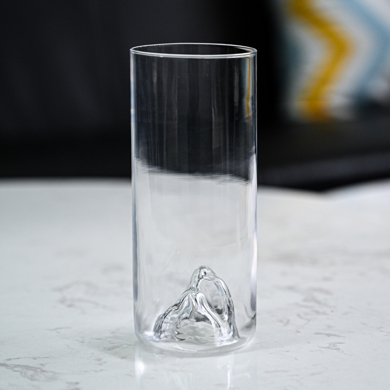 Retro high borosilicate glass cups, Mount Fuji cups, mountain and river viewing cups, drinking cups, heat-resistant tea brewing cups, master cups, creative designs details Picture