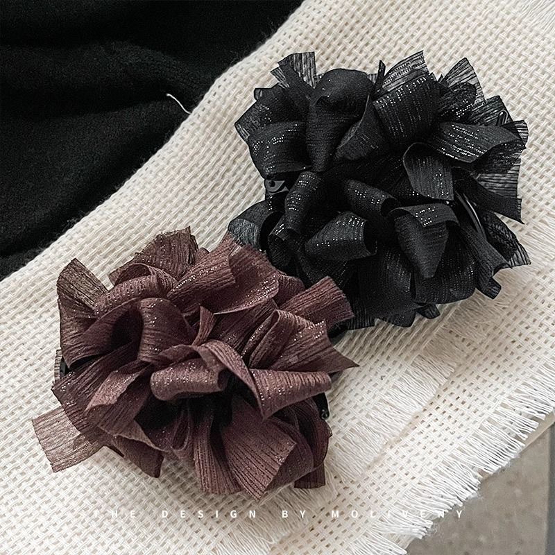 Paris Princess Bun Hair Clip for Women 2024 New style Bow hair clip, semi-tied hair ponytail clip, headwear and hairpin Specification drawing