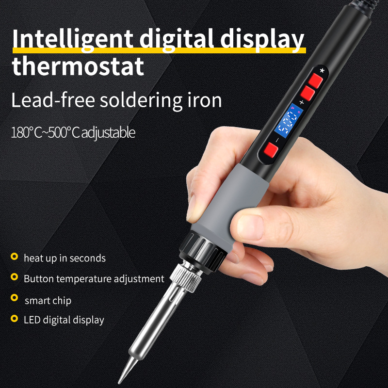 Cross-border strictly selected digital display adjustable temperature constant temperature soldering iron, internal heating type 60W soldering pen, 110V electric soldering iron manufacturer Application Scenario