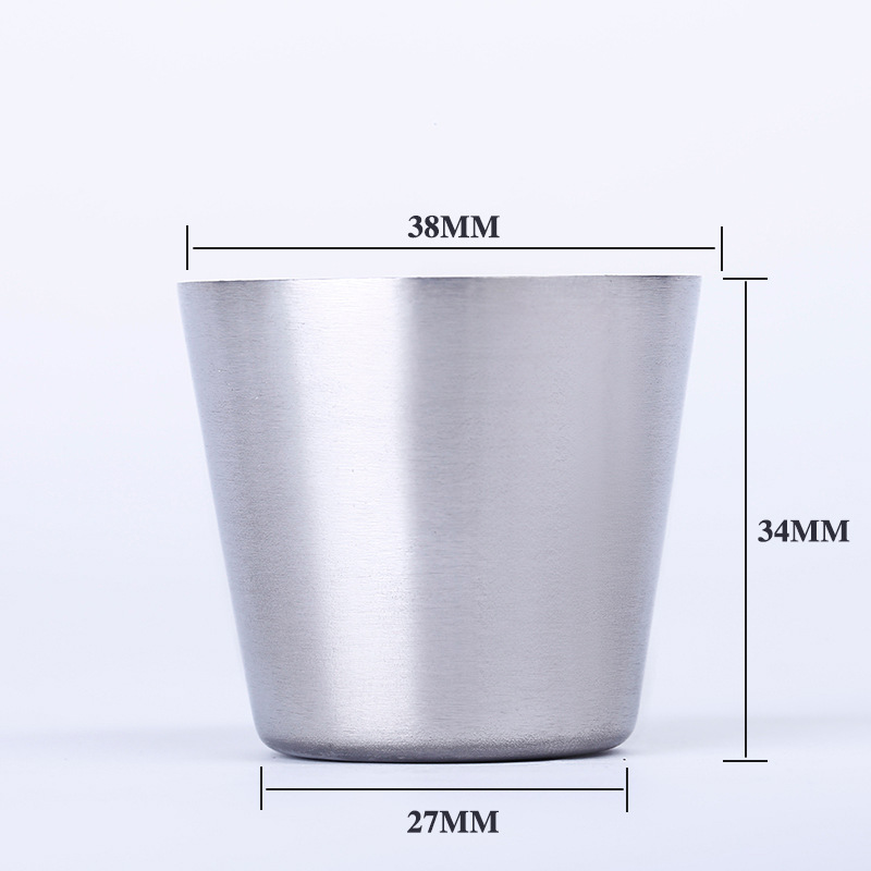 Portable beer mugs, stainless steel mugs, mini cups 38x27x34, cooking cups, engraved and printed with logos full figure