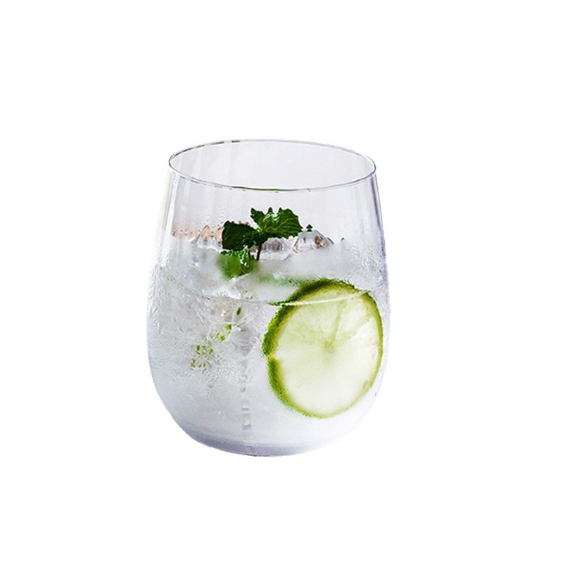 Prism glass water cups, household drinking cups, large-capacity beverage cups, heat-resistant tea cups, simple whisky wine glasses Item Picture