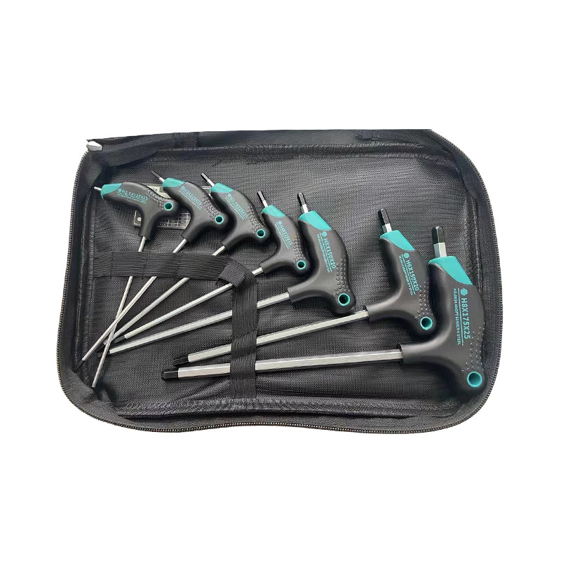 Wholesale of chromium-vanadium steel extended labor-saving 7-type Allen wrench and T-type crutch Allen wrench Application Scenario
