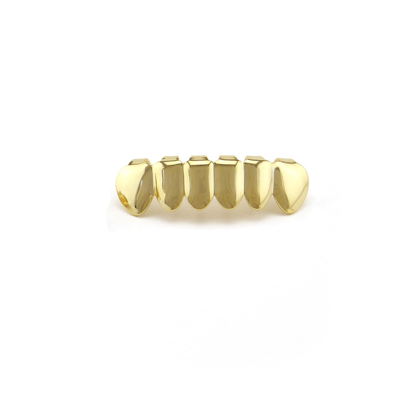 Hip-hop style bling teeth gold-plated and diamond-encrusted hip-hop gold dental crowns are supplied by the manufacturer Item Picture