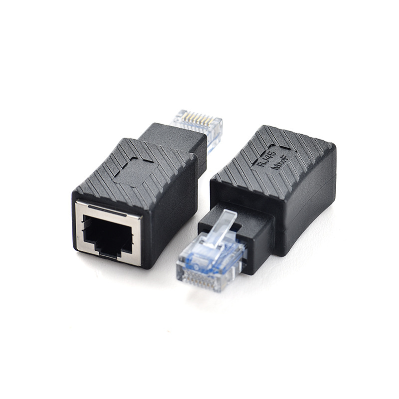 Network connector RJ45 adapter straight head RJ45 connector network straight-through head network crystal head straight head adapter full figure