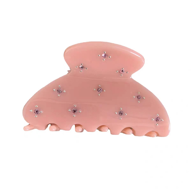 share beauty~ Acetate candy-colored grappling clips, exquisite diamond-encrusted fresh shark clips, elegant and small hair accessories Item Picture