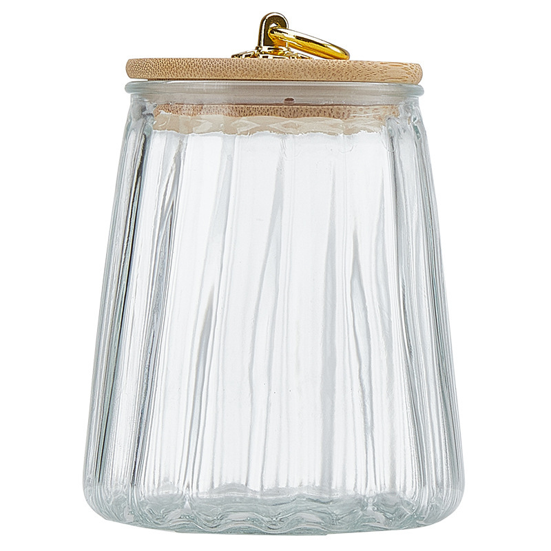 Thickened glass tea canister, sealed container for moisture-proof storage, flower tea and snack storage, household food-grade storage Item Picture