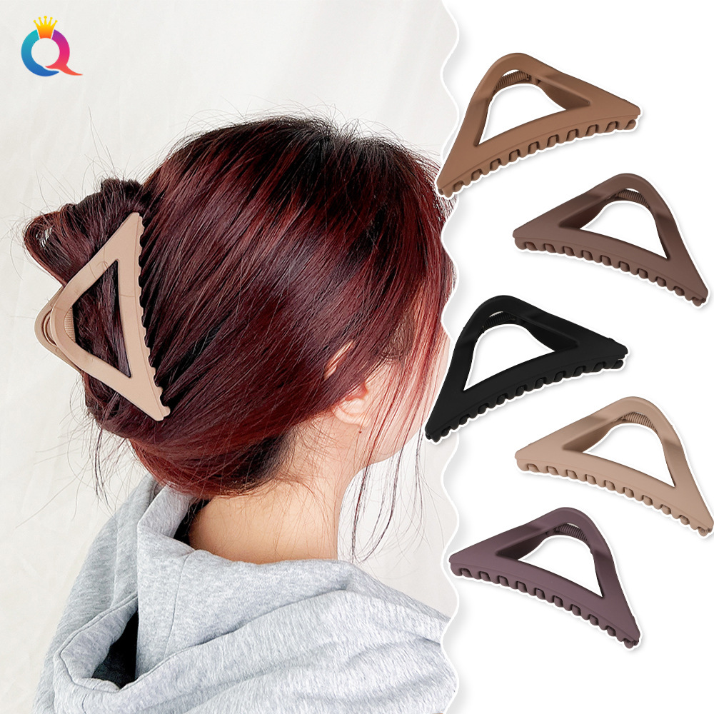 Qiyue Cross-border Matte ins hair clips, large shark clips, high-end styling hair clips, children's hair accessories wholesale Specification drawing
