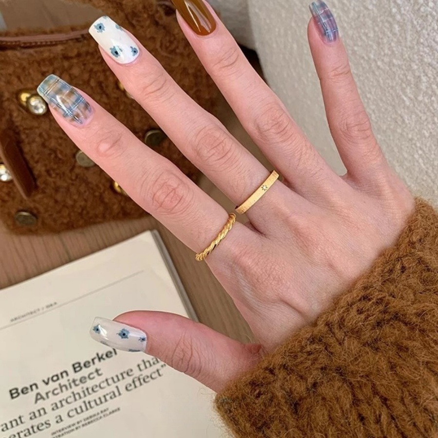 Mercury Record Vintage twisted brushed starlight ring for Women S925 silver, exquisite and versatile index finger ring, a niche design ring details Picture
