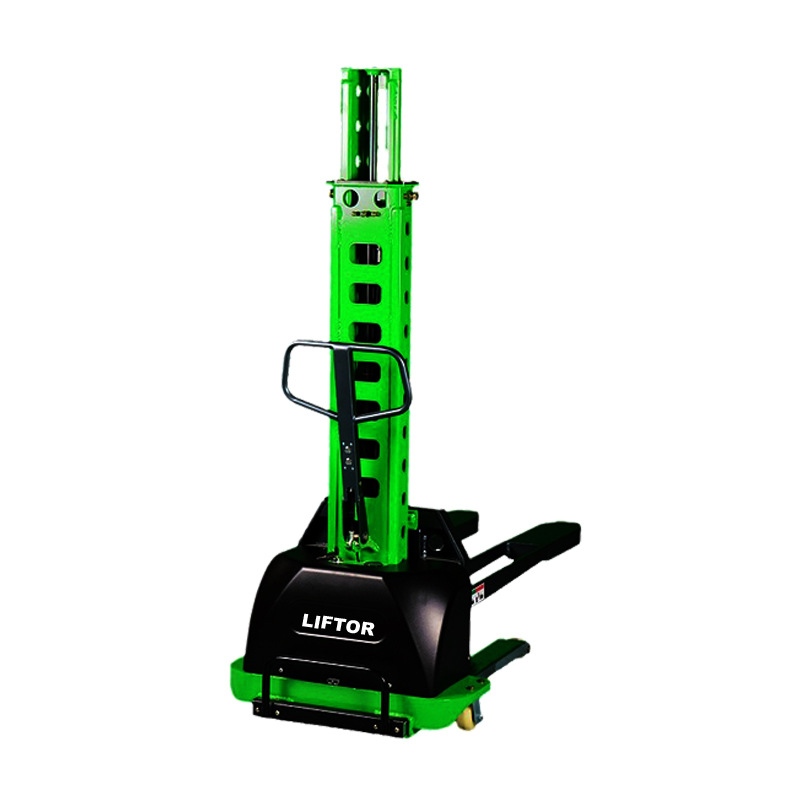 Small portable semi-electric and fully electric truck-mounted forklifts, self-lifting stackers, lifting, unloading and handling electric forklifts Item Picture