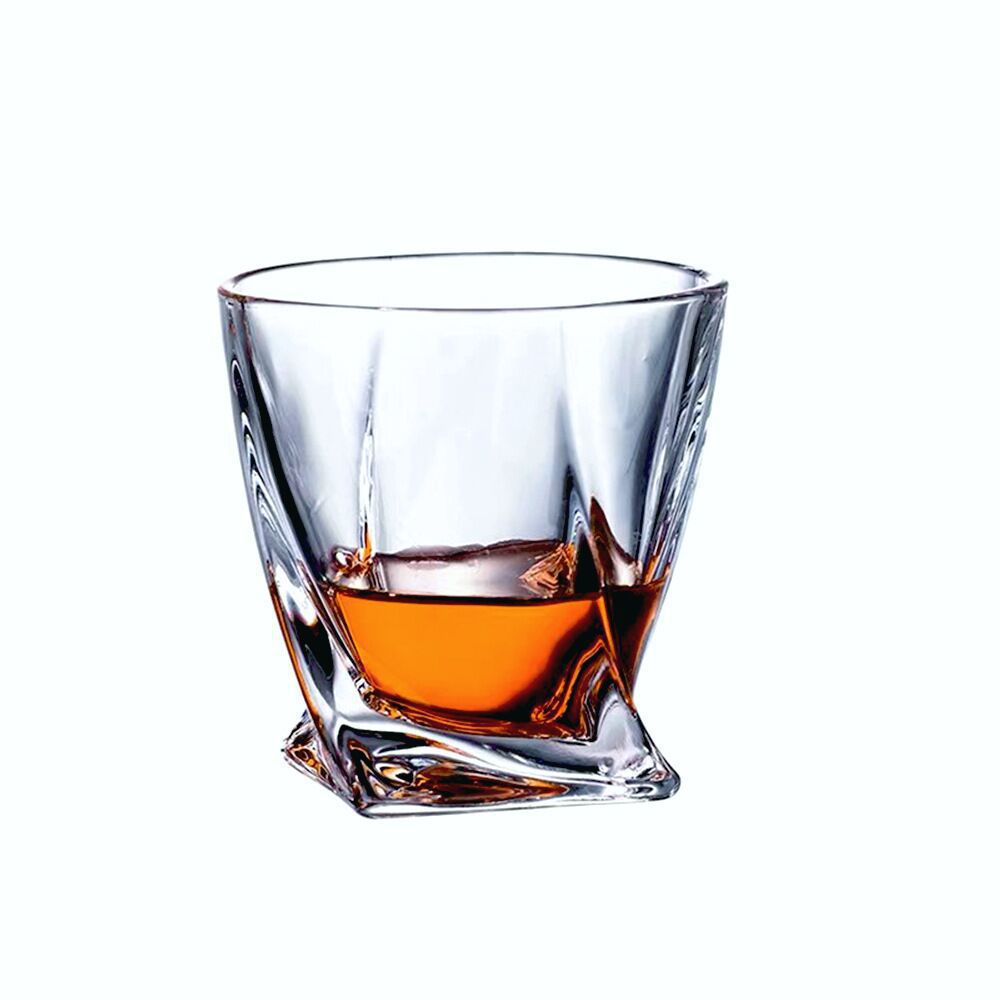 Wholesale of creative geometric dancing glass water glasses, whisky wine glasses, twisted wine glasses, transparent ice-cold beer glasses Item Picture
