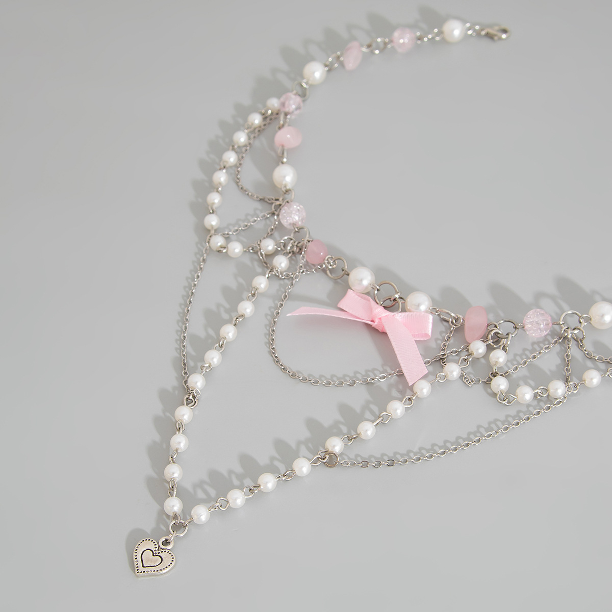 European and American cross-border accessories sweet style acrylic beaded Necklace fresh pearl tassels Necklace set Application Scenario