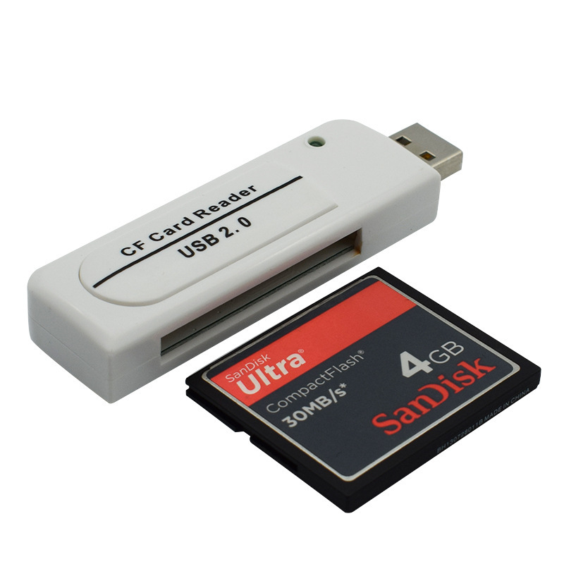 Cross-border exclusive CF card reader USB2.0, suitable for ccd digital cameras, industrial control computers, CNC advertising machines full figure