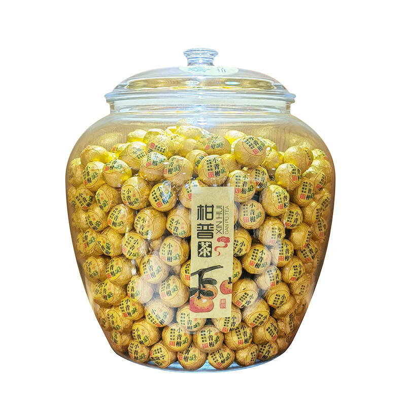 Urn-shaped sealed cans, dried tangerine peel cans, tea, seafood and dried goods storage cans, PC transparent plastic cans, storage cans, anti-drop and breakable Application Scenario