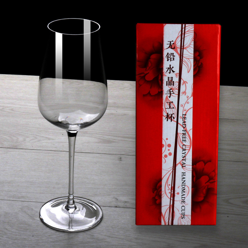 Red wine glasses, crystal glass, Bordeaux tall glass, transparent wine, champagne glass, wine accessories, set gift box full figure