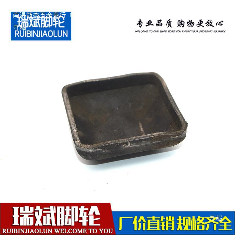 Stacking foot corner bowl cap head, iron box bottom foot shelf, 40 square tube stacking frame, stamping hardware base foot bowl Specification drawing