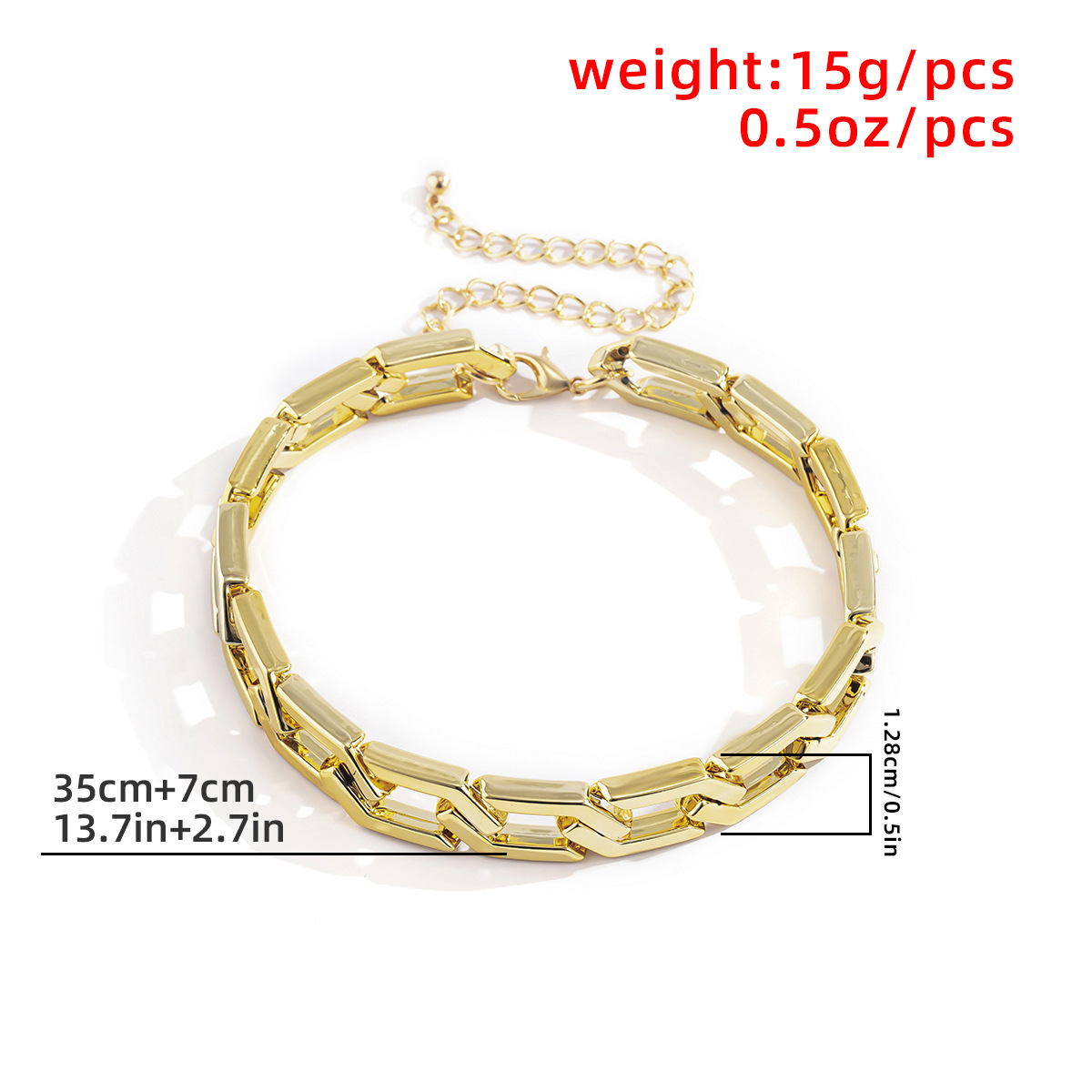 Simple and cold style geometric diamond-shaped buckle necklace, cool and exaggerated short collarbone chain, European and American cross-border snow soft accessories Application Scenario