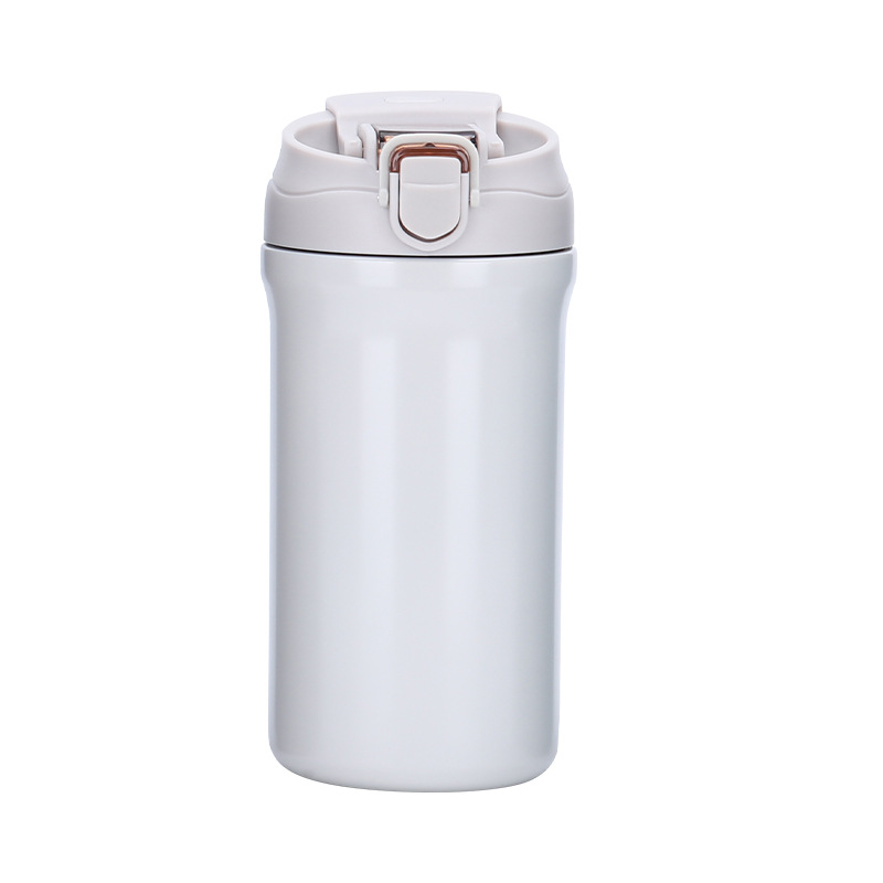 The new Mocha coffee cup features a high aesthetic level, a double-drinking vacuum portable water cup, and a 316 stainless steel double-layer insulated cup for both men and women Item Picture