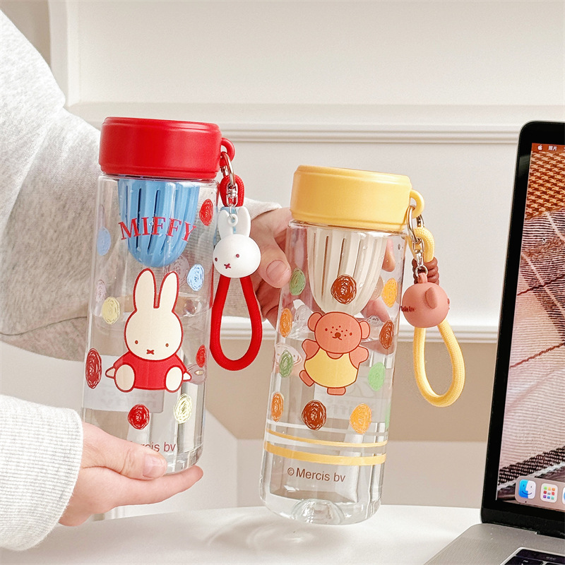 Authentic Miffy portable handle cup for going out, heat-resistant tea and water separation cup for summer office workers, high appearance level for girls Specification drawing