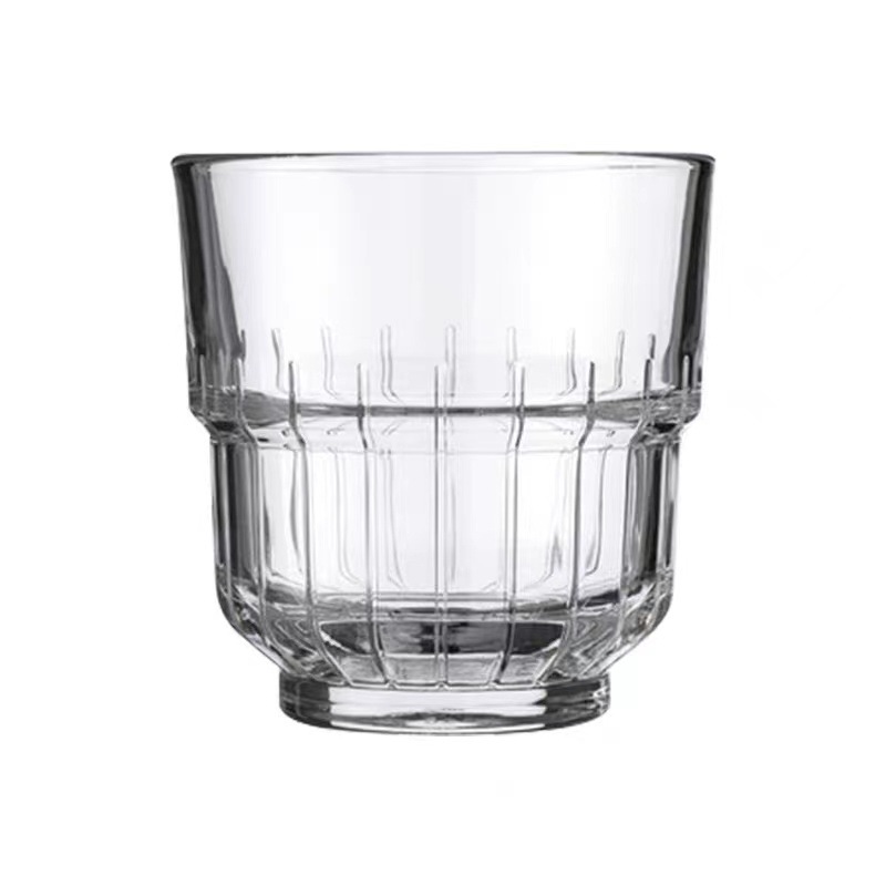 Household glass cups can be stacked with Americano iced latte cups, heat-resistant water cups, juice, milk and whisky cups Item Picture