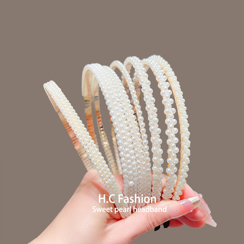 The popular forest-themed simple pearl headband is versatile for women and looks super ethereal when going out. It's a fairy hair accessory and a Korean headband Specification drawing