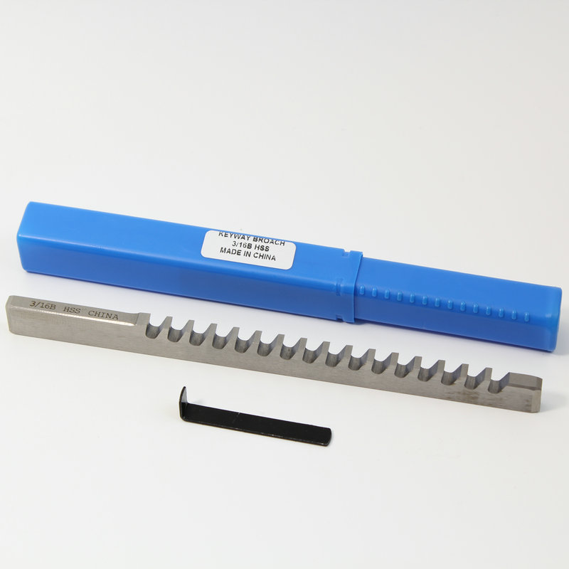 The manufacturer customizes M2 material keyway push knives, metric and imperial high-speed steel HSS keyway broaches, standard parts broaches details Picture